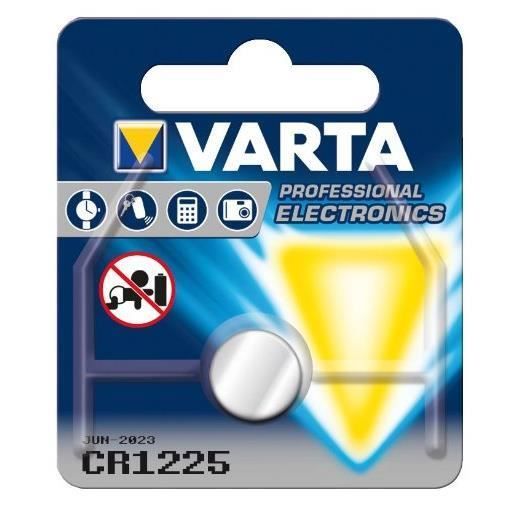 Blister de 1 Pile Lithium 6225 CR 1225
Blister de 1 Pile Lithium 6225 CR 1225