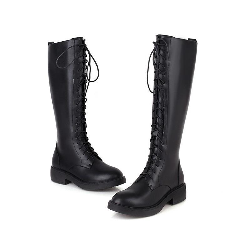 Women s Boots Knee High Street Style Punk Fashion Boots2CM Square Heel Summer Low Heeled High Cylinder Boots Front Tie WomenShoe 33
Women s Boots Knee High Street Style Punk Fashion Boots2CM Square Heel Summer Low Heeled High Cylinder Boots Front Tie WomenShoe 33