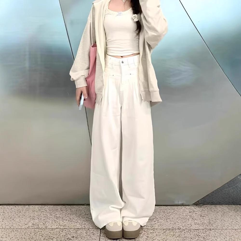 Women s White High-Waisted Wide-Leg Jeans - Loose, Slimming, Floor-Length, Petite Fit for Spring/Autumn 2024 M
Women s White High-Waisted Wide-Leg Jeans - Loose, Slimming, Floor-Length, Petite Fit for Spring/Autumn 2024 M