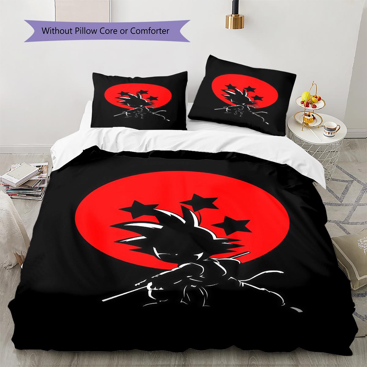 Cute Cartoon Son Goku Pattern Bedding,Quilt Set Quilt Cover Pillowcase Home Birthday Gift (1 * duvet cover + 2 * pillowcase, without core) 250x220cm
Cute Cartoon Son Goku Pattern Bedding,Quilt Set Quilt Cover Pillowcase Home Birthday Gift (1 * duvet cover + 2 * pillowcase, without core) 250x220cm