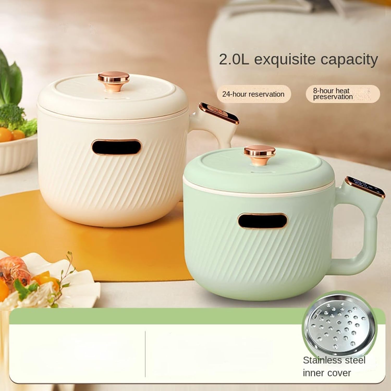 GRFIT Multifunctional Electric Rice Cooker Dormitory and Home Cooking Suitable for Noodles Steaming and Hot Pot (Color : Green electronic ver), Green electronic ver
GRFIT Multifunctional Electric Rice Cooker Dormitory and Home Cooking Suitable for Noodles Steaming and Hot Pot (Color : Green electronic ver), Green electronic ver