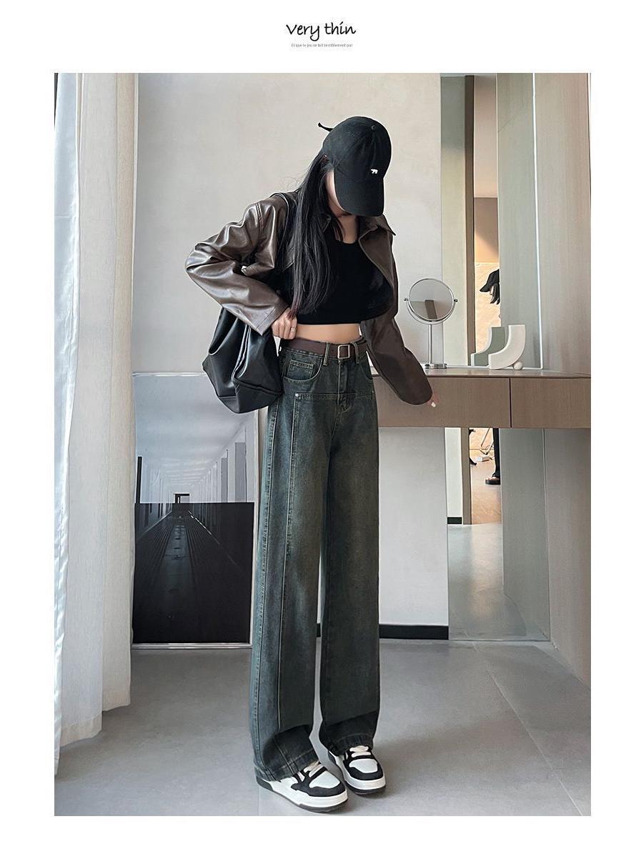 Spring 2025 Women s Cement Gray High Waist Loose Fit Tall Straight & Wide Leg Jeans XS
Spring 2025 Women s Cement Gray High Waist Loose Fit Tall Straight & Wide Leg Jeans XS