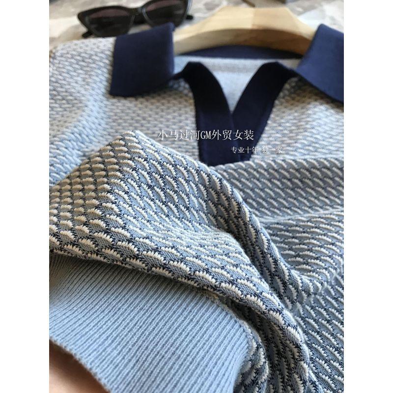 * Заказ, 2K + на Кабинет!!! Классический стиль Сверхтонкий хлопок Чешуйчатый узор Воротник поло Жаккардовый Короткий рукав Вязаный трикотаж Женский Craft Blue S
* Заказ, 2K + на Кабинет!!! Классический стиль Сверхтонкий хлопок Чешуйчатый узор Воротник поло Жаккардовый Короткий рукав Вязаный трикотаж Женский Craft Blue S
