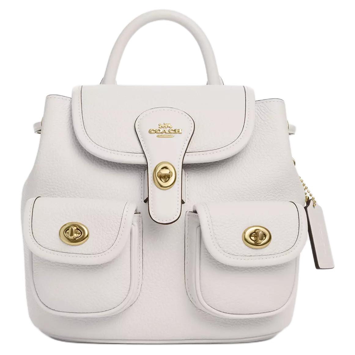 Coach Hadley 23 Logo Leather Backpack Medium Women backpack White CBH09-IMCHK Basic Set (Bag+Dust Bag)
Coach Hadley 23 Logo Leather Backpack Medium Women backpack White CBH09-IMCHK Basic Set (Bag+Dust Bag)