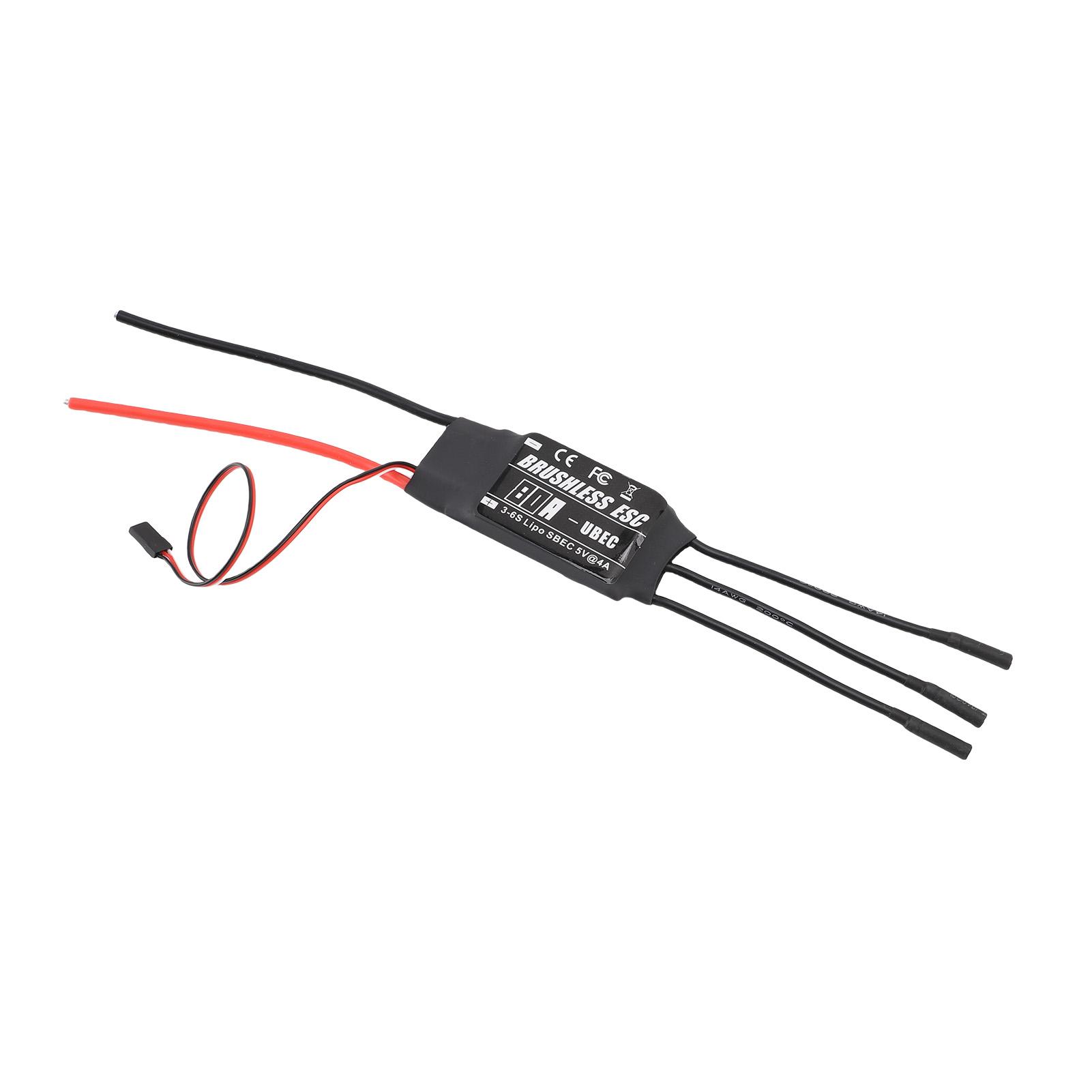 Brushless ESC 80A RC Airplane Helicopter Drone Motor Electric Speed Controller to Banana Female 4.00mm 3-6s UBEC
Brushless ESC 80A RC Airplane Helicopter Drone Motor Electric Speed Controller to Banana Female 4.00mm 3-6s UBEC