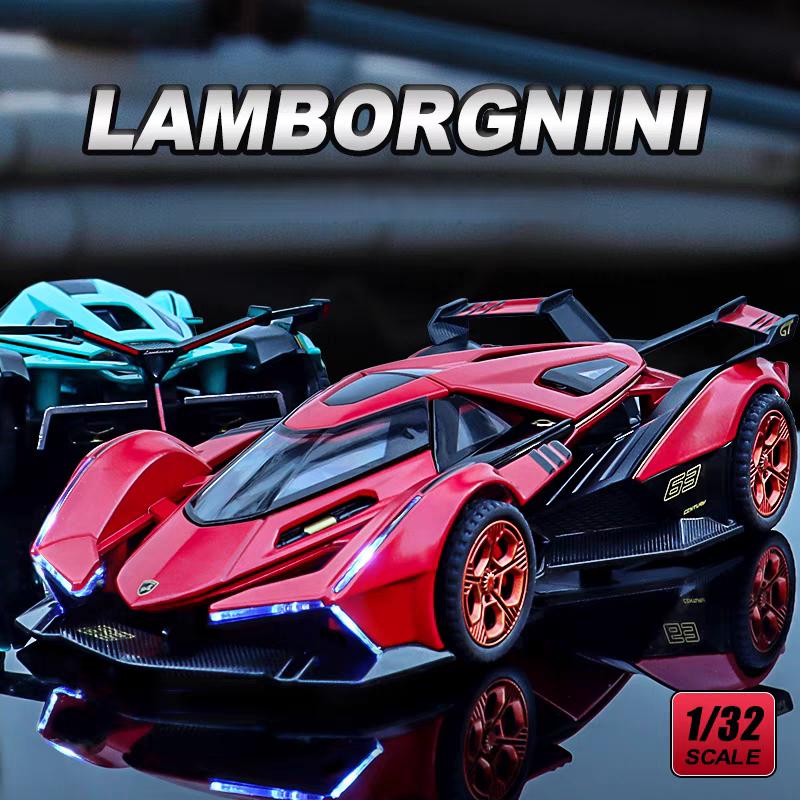 Концепт суперкара Lamborghini Vision GT Симуляція Литий під тиском та Іграшкові транспортні засоби Звуки та Світло Машинка з інерційним механізмом 1:32 моделі зі сплаву. Подарунки для дітей
Концепт суперкара Lamborghini Vision GT Симуляція Литий під тиском та Іграшкові транспортні засоби Звуки та Світло Машинка з інерційним механізмом 1:32 моделі зі сплаву. Подарунки для дітей