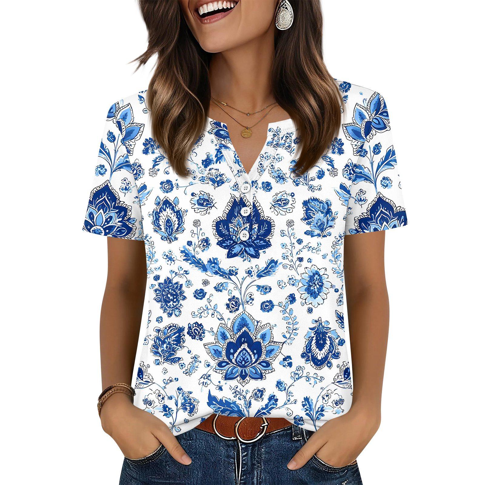Women s T Shirt Independence Day Print Button Short Sleeve Daily Weekend Fashion Basic V- Neck Regular Top S білий
Women s T Shirt Independence Day Print Button Short Sleeve Daily Weekend Fashion Basic V- Neck Regular Top S білий