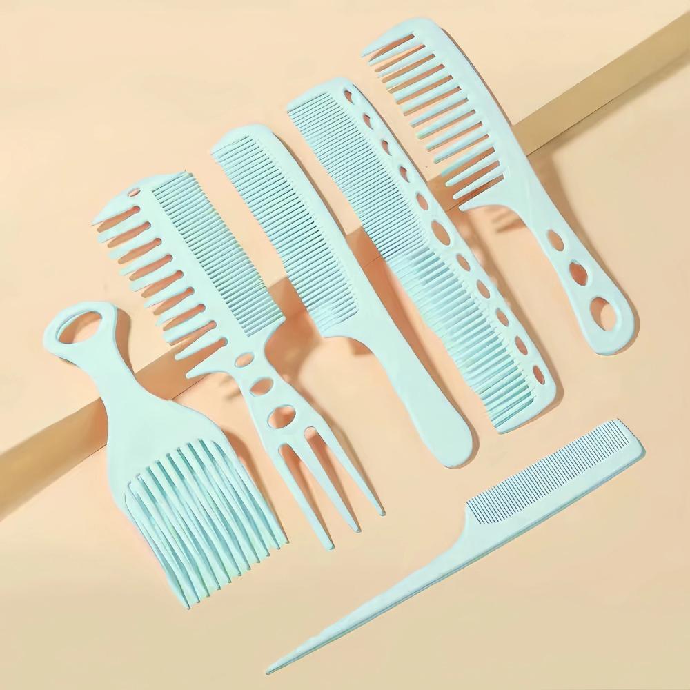 6pcs Curling Comb Beauty Salon Hair Comb Lightweight Brush Combs Hairbrush Men Women зелений
6pcs Curling Comb Beauty Salon Hair Comb Lightweight Brush Combs Hairbrush Men Women зелений