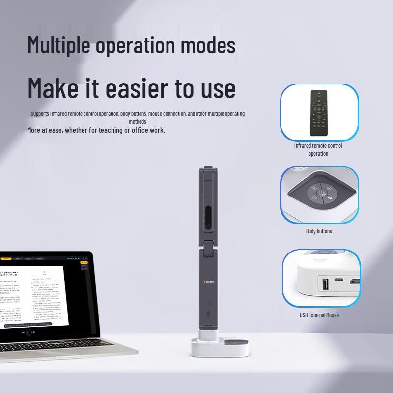 Zhihuixing V50 13MP 4K HD Document Scanner Visualizer CN plug (adapter included)
Zhihuixing V50 13MP 4K HD Document Scanner Visualizer CN plug (adapter included)
