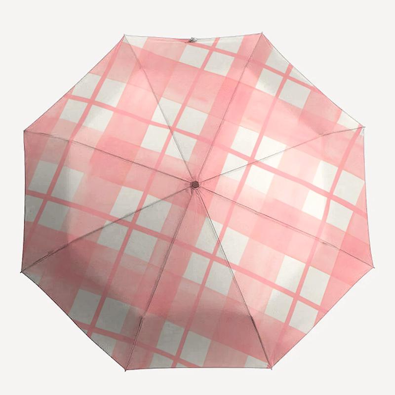 1pc Gingham Fabric Automatic Umbrella - Auto Open/Close Folding Umbrella with Reinforced 8-Rib Frame, Portable 3-Fold Compact Umbrella, Christmas
1pc Gingham Fabric Automatic Umbrella - Auto Open/Close Folding Umbrella with Reinforced 8-Rib Frame, Portable 3-Fold Compact Umbrella, Christmas