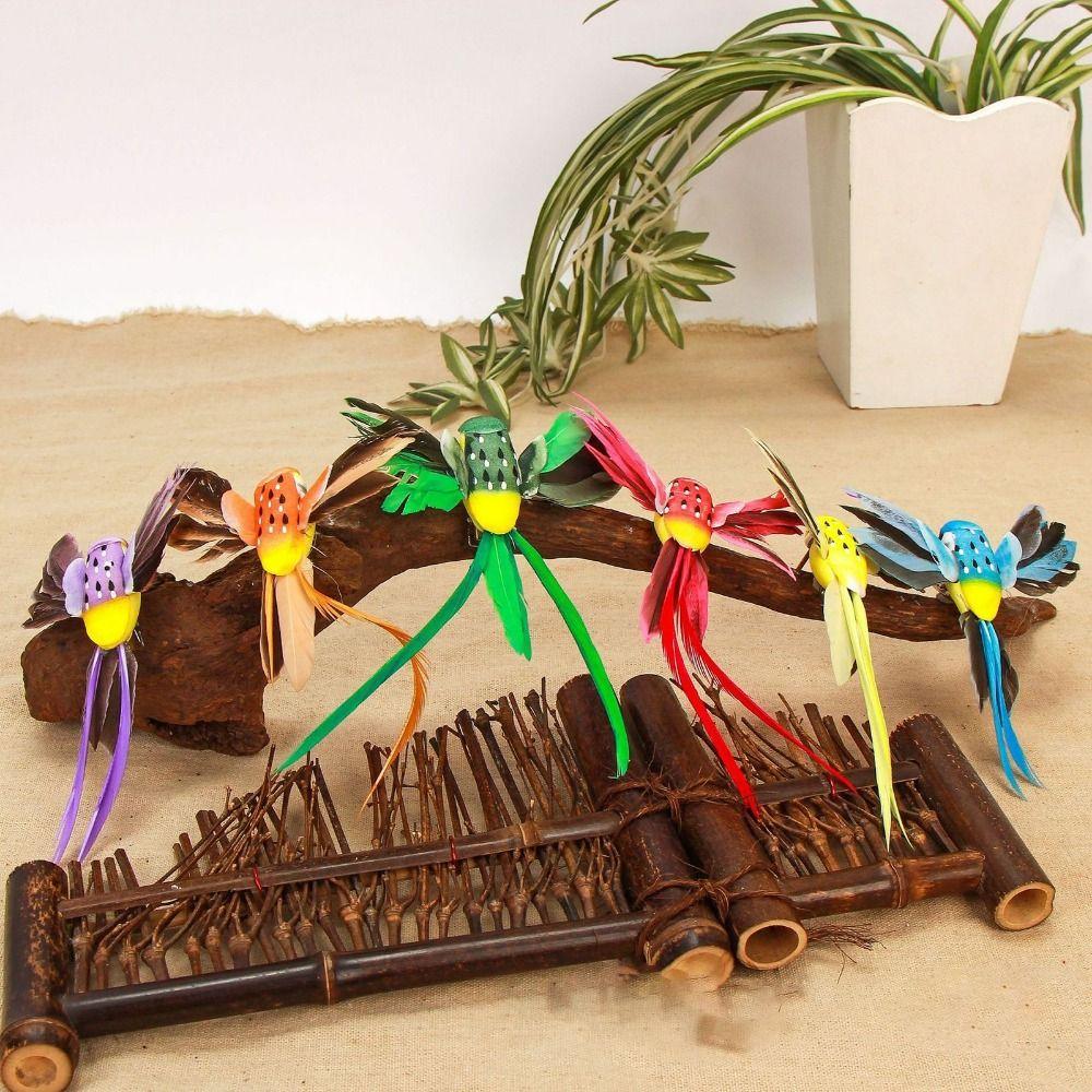 6Pcs 6 Colors Colorful Hummingbird Artificial Feather Birds Figure Simulation Bird Statue Garden 6Pcs/set
6Pcs 6 Colors Colorful Hummingbird Artificial Feather Birds Figure Simulation Bird Statue Garden 6Pcs/set