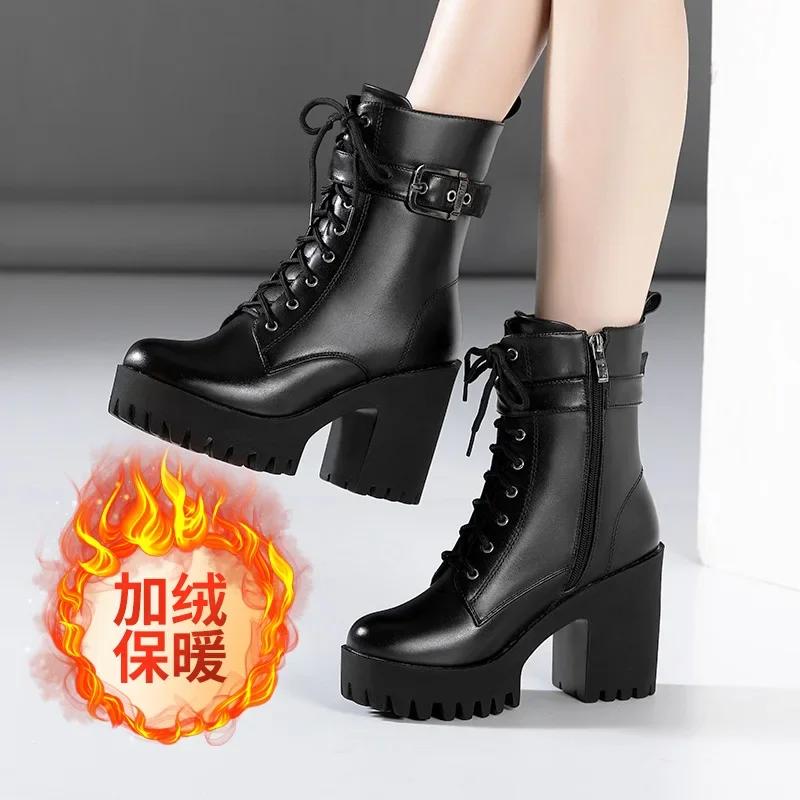 Большой размер 32-43 Туфли на платформе Женские ботильоны Кожаные 2025 Осень Зима Ботинки на высоком каблуке Женские Плюшевые Мотоциклетные Ботас 36
Большой размер 32-43 Туфли на платформе Женские ботильоны Кожаные 2025 Осень Зима Ботинки на высоком каблуке Женские Плюшевые Мотоциклетные Ботас 36