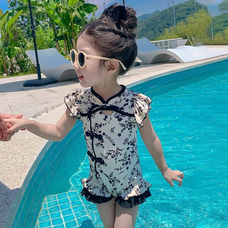 Summer Quick-Dry Black & White Print Chinese Style Princess Swimsuit 130 (Height ~120cm)
Summer Quick-Dry Black & White Print Chinese Style Princess Swimsuit 130 (Height ~120cm)