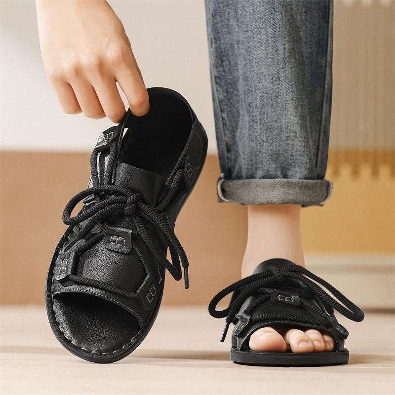 Men Handmade Simple Flats Brown Sandals Summer Roman Sandals Black white Leather Beach Shoes Plus Size EU:45 чёрный
Men Handmade Simple Flats Brown Sandals Summer Roman Sandals Black white Leather Beach Shoes Plus Size EU:45 чёрный