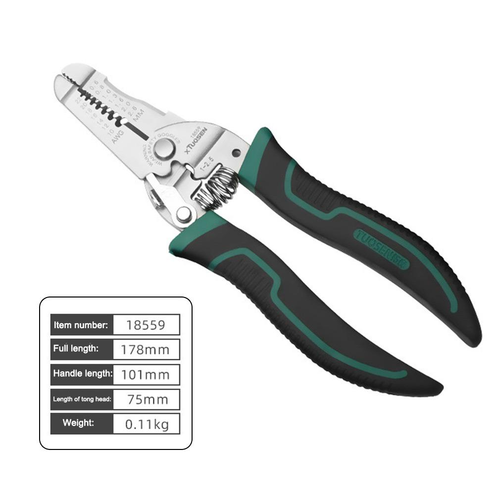 Плоскогубцы для снятия изоляции из высокоуглеродистой стали Многофункциональный Нескользящий Инструмент для снятия изоляции Ручные инструменты Удобные
Плоскогубцы для снятия изоляции из высокоуглеродистой стали Многофункциональный Нескользящий Инструмент для снятия изоляции Ручные инструменты Удобные