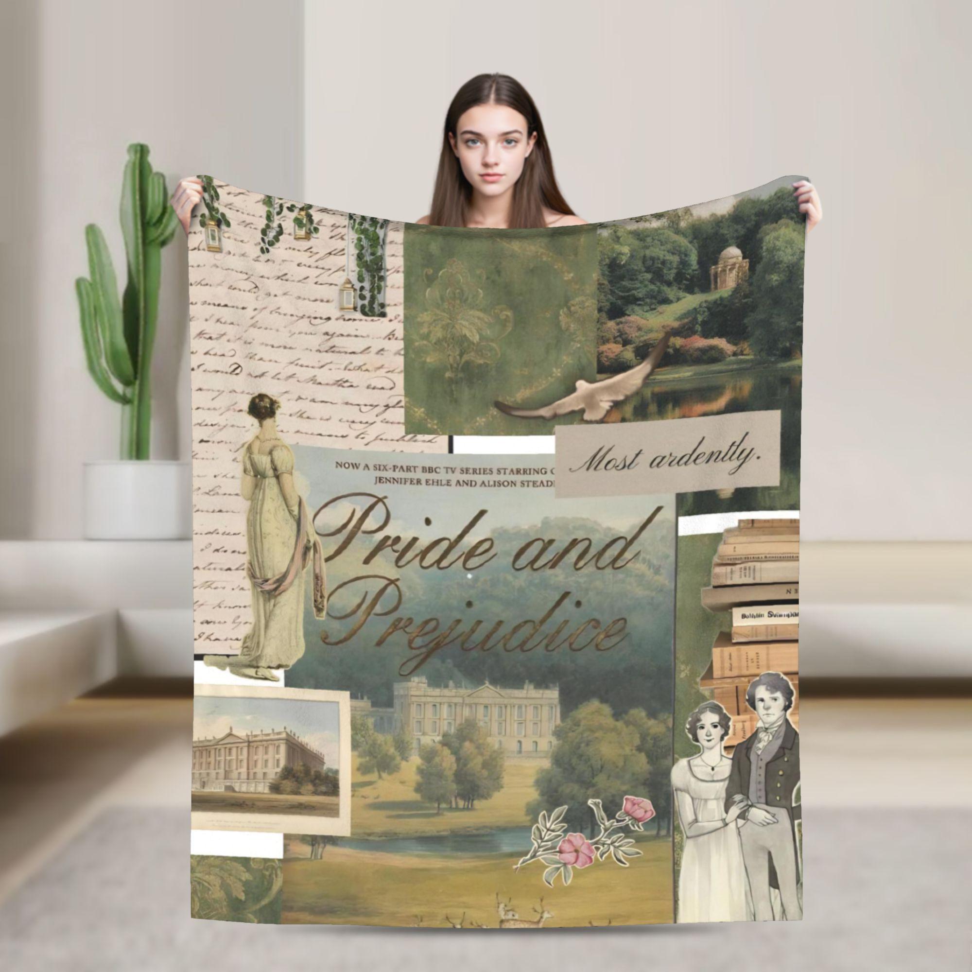 Pride and Prejudice Quotes Flannel Throw Blanket Jane Austen for Sofa Knitted Blanket Office Warm Breathable 30x40in
Pride and Prejudice Quotes Flannel Throw Blanket Jane Austen for Sofa Knitted Blanket Office Warm Breathable 30x40in