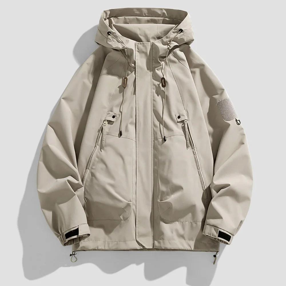 Spring New Men s Jacket Solid Color Fashion Casual Hooded Outwear Windproof Camping Fishing Hiking Outdoor Male Clothing XXXL
Spring New Men s Jacket Solid Color Fashion Casual Hooded Outwear Windproof Camping Fishing Hiking Outdoor Male Clothing XXXL