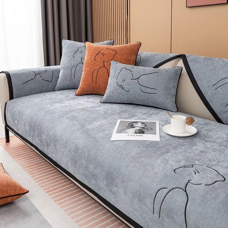 Чехол для дивана с черным краем, синельный чехол для дивана с защитой от царапин, защита от царапин, чехол для диванной подушки, универсальная нескользящая подушка для гостиной 70x150cm 1pcs
Чехол для дивана с черным краем, синельный чехол для дивана с защитой от царапин, защита от царапин, чехол для диванной подушки, универсальная нескользящая подушка для гостиной 70x150cm 1pcs