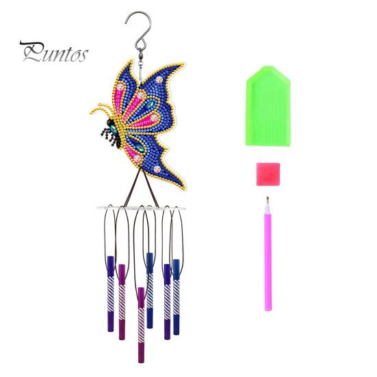 Rhinestone Painting Wind Chime Butterfly Hummingbird Shiny Rhinestone DIY Colorful Hollow Pipe Crisp Sound Window Bedroom Balcony Decoration Hanging
Rhinestone Painting Wind Chime Butterfly Hummingbird Shiny Rhinestone DIY Colorful Hollow Pipe Crisp Sound Window Bedroom Balcony Decoration Hanging