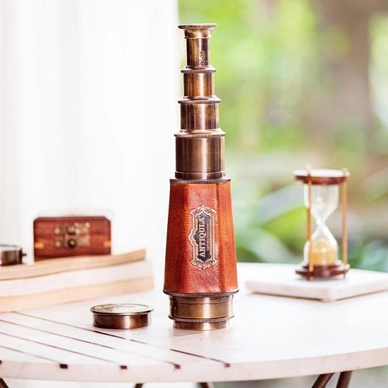 Шестигранный конический латунный подзорный телескоп Мощный 20-кратный объектив для четкого видения для морского моряка Простой в использовании 50,8 см телескоп
Шестигранный конический латунный подзорный телескоп Мощный 20-кратный объектив для четкого видения для морского моряка Простой в использовании 50,8 см телескоп