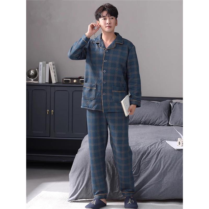 Men s Extra Thick Long Sleeve Cotton Pajamas - Quilted, Plus Size, Wearable Outdoors, Autumn/Winter Style. Men 2XL 75-85 kg
Men s Extra Thick Long Sleeve Cotton Pajamas - Quilted, Plus Size, Wearable Outdoors, Autumn/Winter Style. Men 2XL 75-85 kg