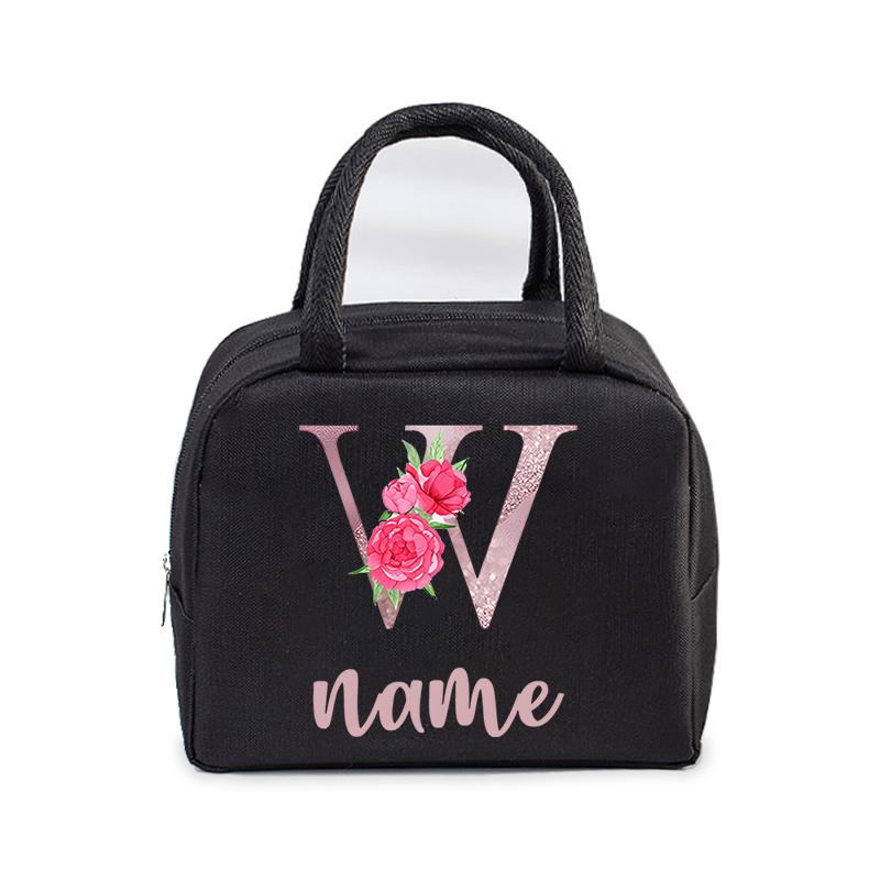 Custom Initial with Name Insulated Lunch Bag for Women Men Kids Cooler Pouch Thermal Pouch Portable DIY Flower Letter Lunch Bag
Custom Initial with Name Insulated Lunch Bag for Women Men Kids Cooler Pouch Thermal Pouch Portable DIY Flower Letter Lunch Bag