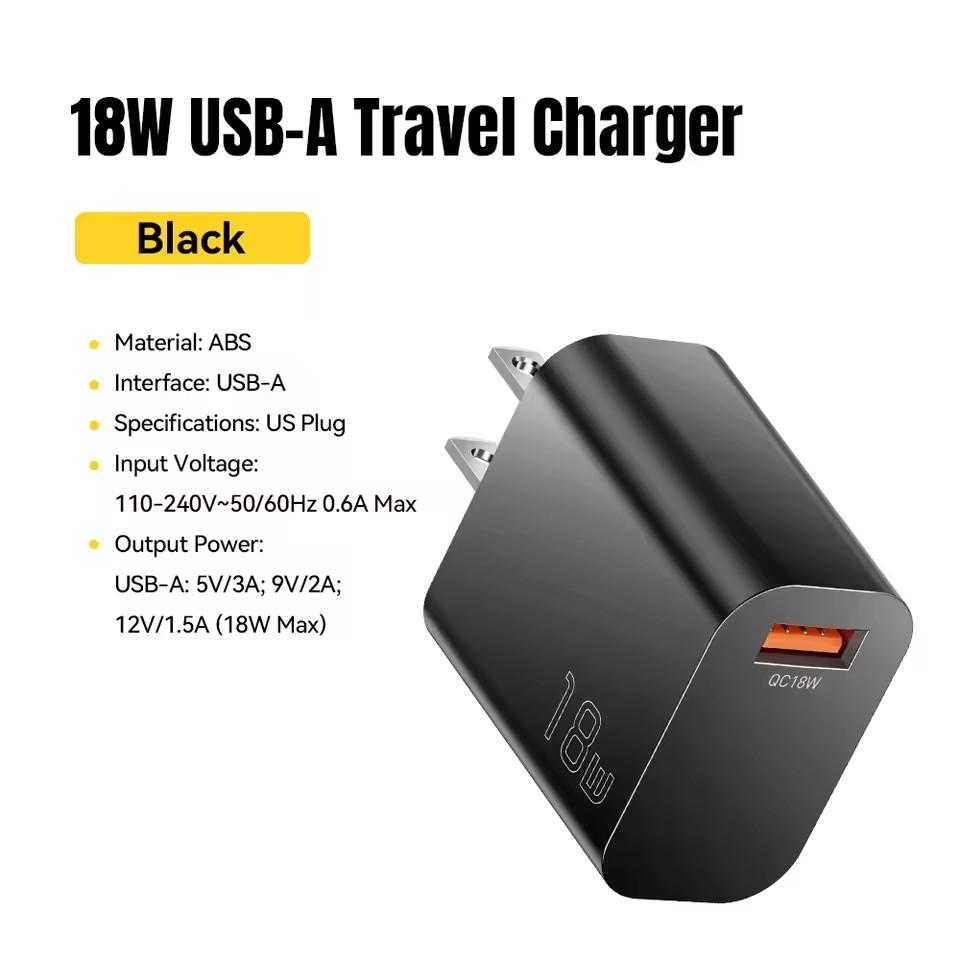 Essager 18W QC3.0 USB A Charger USB Quick Charge 3.0 Fast Wall Charger for Samsung S24 Huawei Xiaomi iPhone Mobile Phone Charger US Plug чорний
Essager 18W QC3.0 USB A Charger USB Quick Charge 3.0 Fast Wall Charger for Samsung S24 Huawei Xiaomi iPhone Mobile Phone Charger US Plug чорний