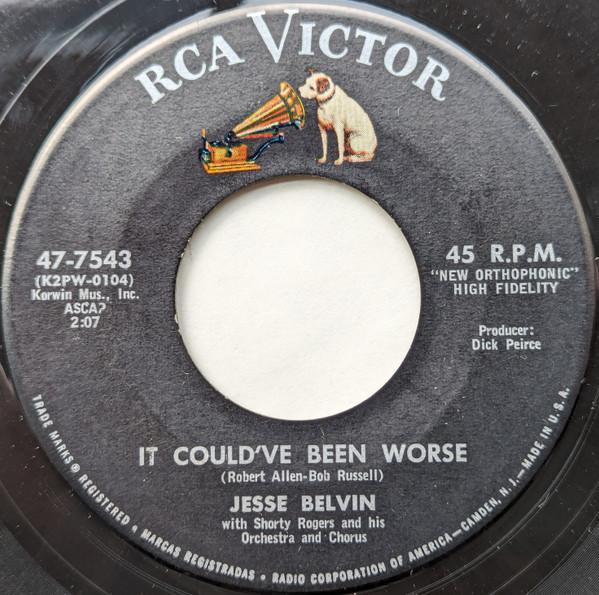 7inch Record JESSE BELVIN, SHORTY ROGERS ORCHES - It Could ve Been Worse / Here s A H 477543 RCA Victor 1959 US Soul/Funk Used
7inch Record JESSE BELVIN, SHORTY ROGERS ORCHES - It Could ve Been Worse / Here s A H 477543 RCA Victor 1959 US Soul/Funk Used