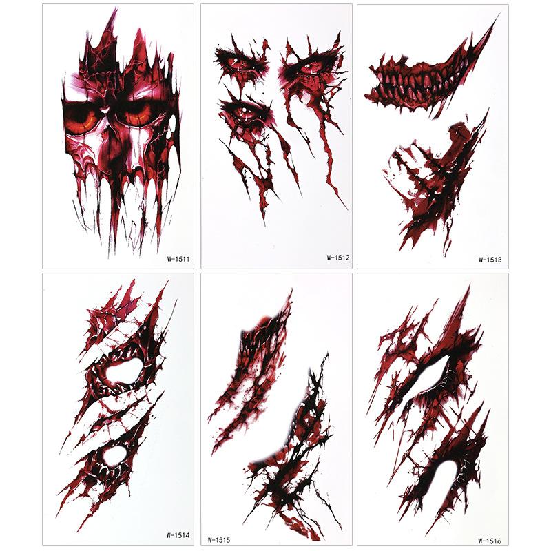 6 Sheets Realistic Scar Halloween Temporary Sticker Waterproof Makeup Disguise Wound Stickers For Costume Parties And Cosplay
6 Sheets Realistic Scar Halloween Temporary Sticker Waterproof Makeup Disguise Wound Stickers For Costume Parties And Cosplay