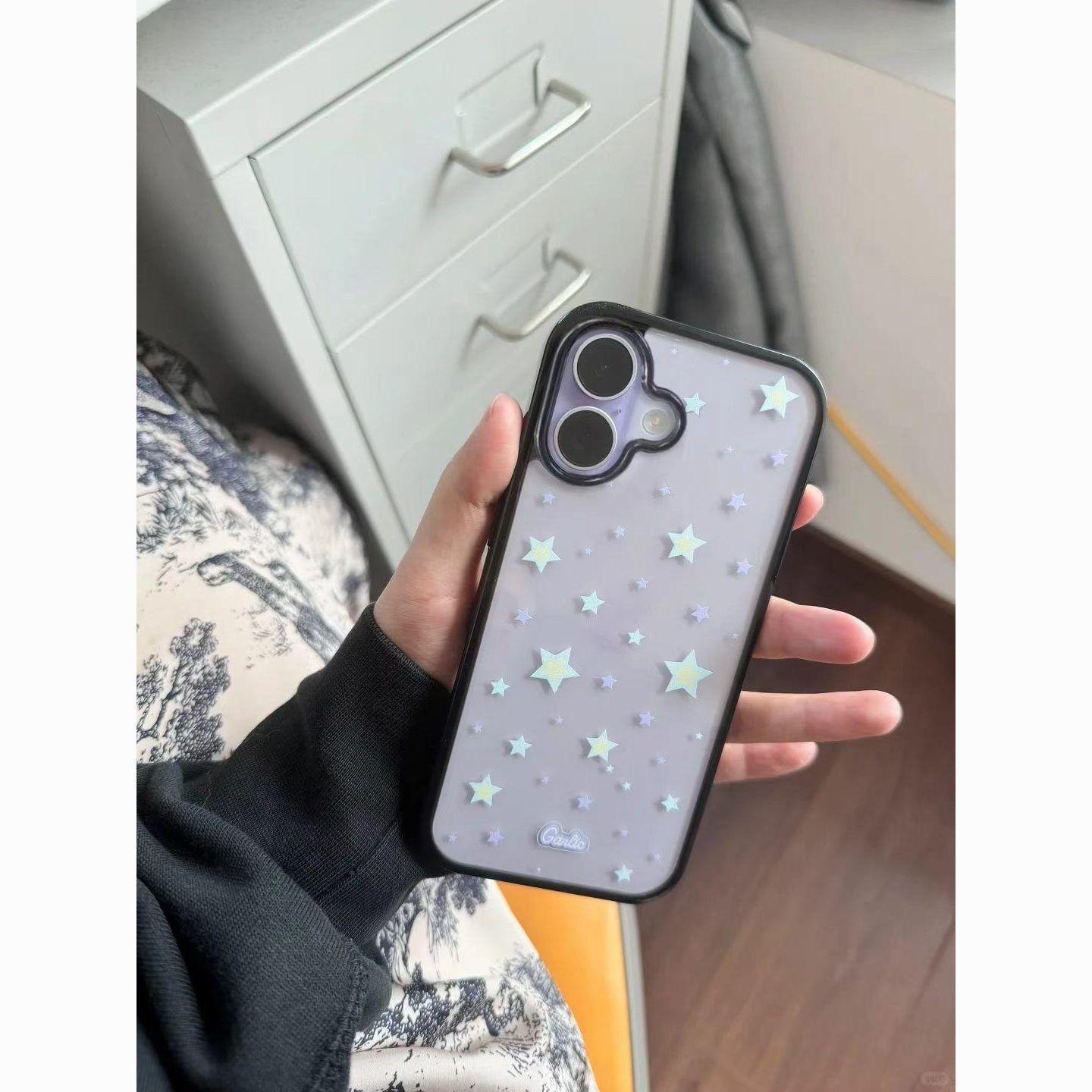 Apple 17 Pro Max Mint Green Stars Case with Large Holes, Black Frame for 16 Pro, Cartoon Design Compatible with Models 13-17. iPhone 17 Pro Max
Apple 17 Pro Max Mint Green Stars Case with Large Holes, Black Frame for 16 Pro, Cartoon Design Compatible with Models 13-17. iPhone 17 Pro Max