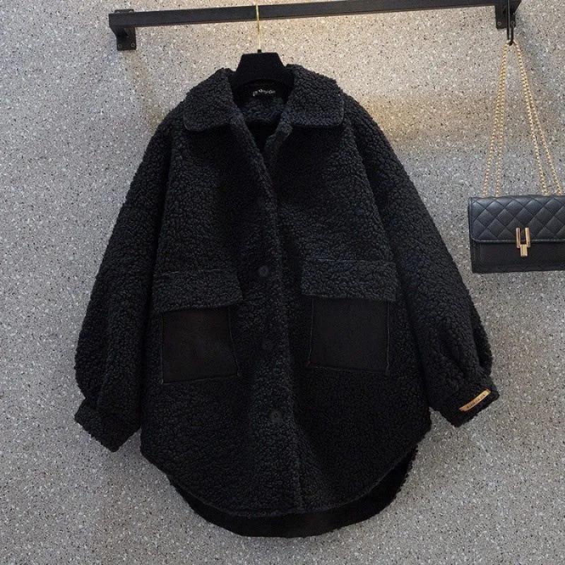 Women s Plus Size 2025 Autumn/Winter Slimming Thick Lambswool Jacket - Chic Hong Kong Style Design 4XL чорний
Women s Plus Size 2025 Autumn/Winter Slimming Thick Lambswool Jacket - Chic Hong Kong Style Design 4XL чорний