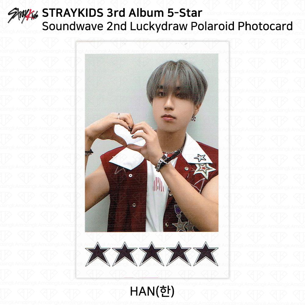 Третий мини-альбом Stray Kids 5 Star Soundwave, вторая фотокарточка Luckydraw Polaroid KPOP Han - Polaroid
Третий мини-альбом Stray Kids 5 Star Soundwave, вторая фотокарточка Luckydraw Polaroid KPOP Han - Polaroid