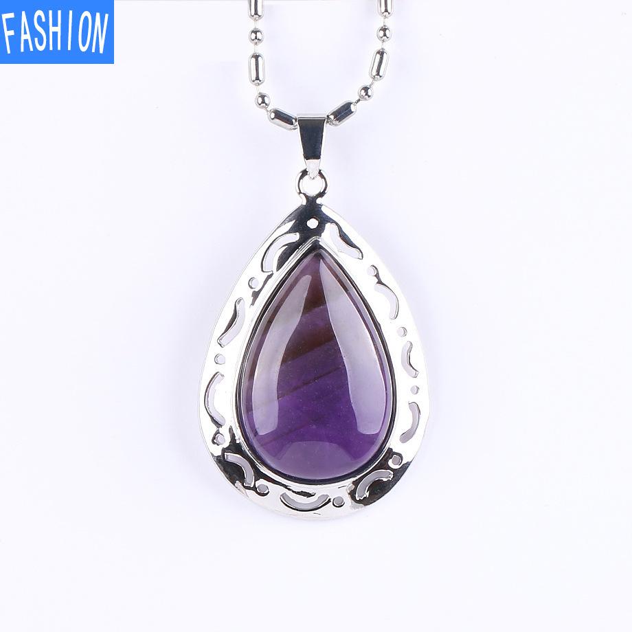 Кулон из натурального аметиста в европейском и американском стиле, полое украшение в виде капли воды, длинное ожерелье, ожерелье с кристаллами кварца
Кулон из натурального аметиста в европейском и американском стиле, полое украшение в виде капли воды, длинное ожерелье, ожерелье с кристаллами кварца
