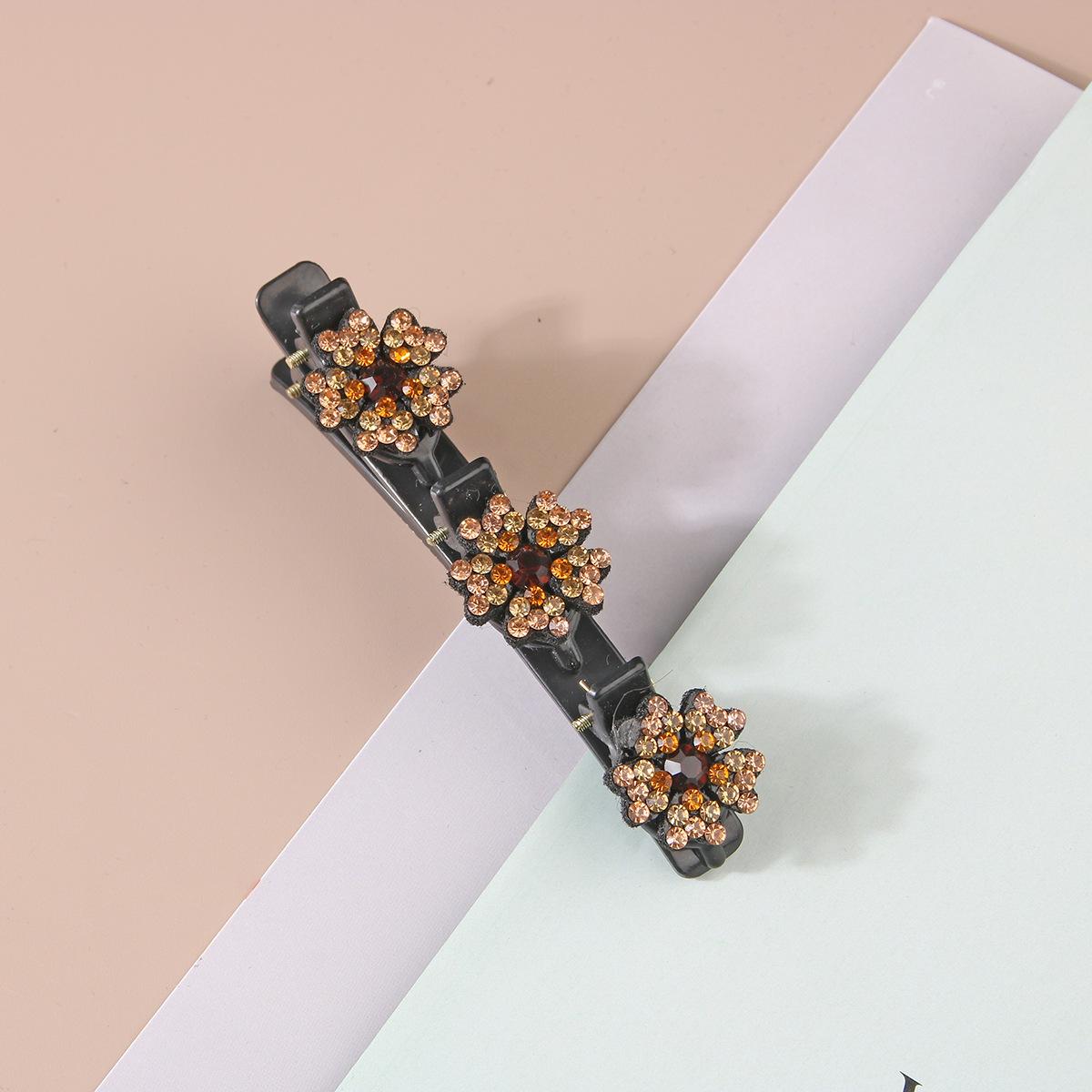 Fashion Crystal Stone Flowers Hair Clip Sparkling Braided Barrettes Hairpins For Women Girls Headwear Bangs Side Clip Bobby Pin clear&Barrettes
Fashion Crystal Stone Flowers Hair Clip Sparkling Braided Barrettes Hairpins For Women Girls Headwear Bangs Side Clip Bobby Pin clear&Barrettes