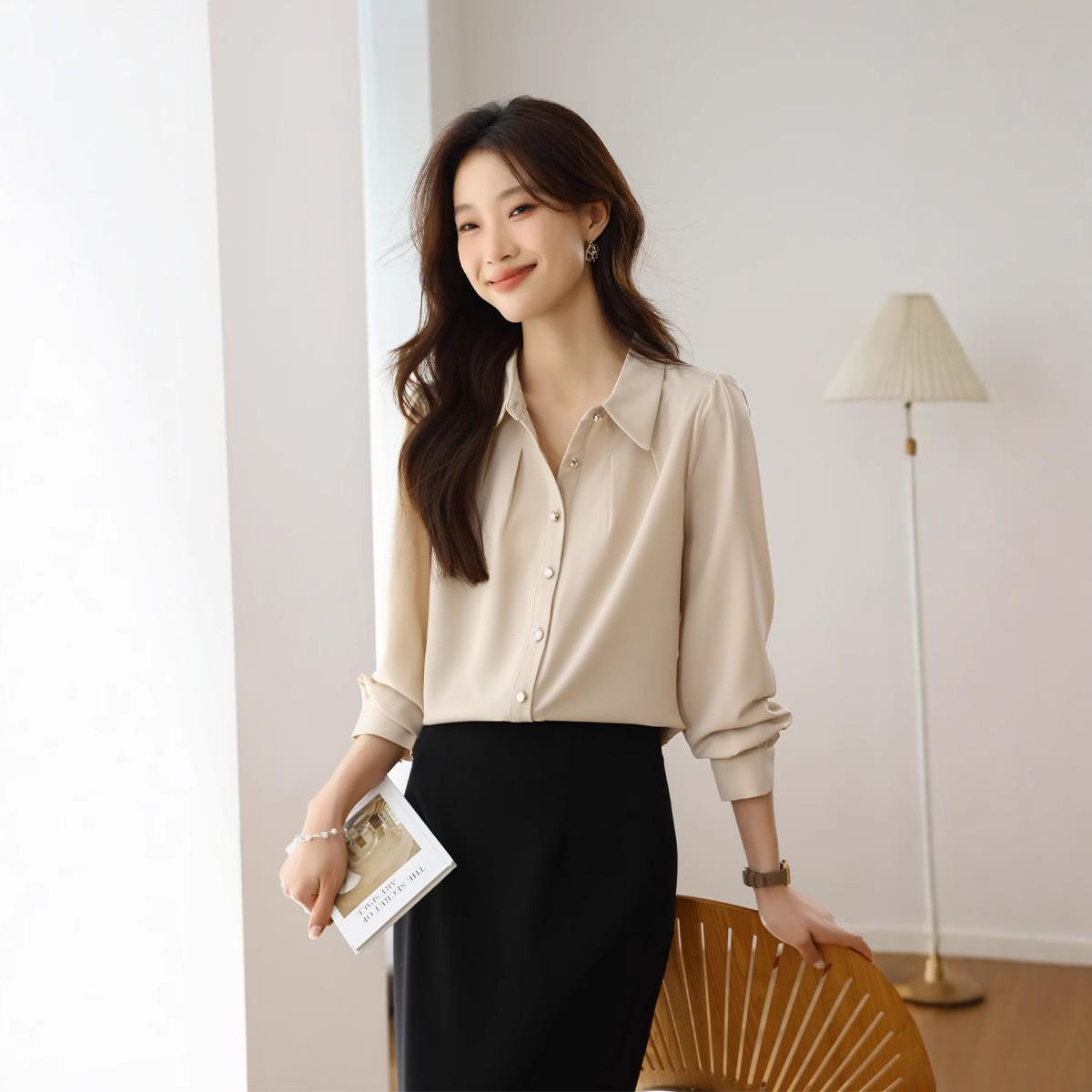 Женская блузка из тутового шелка сатина с V-образным вырезом 2025 - Профессиональная и универсальная рубашка с темпераментом Large абрикосовый
Женская блузка из тутового шелка сатина с V-образным вырезом 2025 - Профессиональная и универсальная рубашка с темпераментом Large абрикосовый