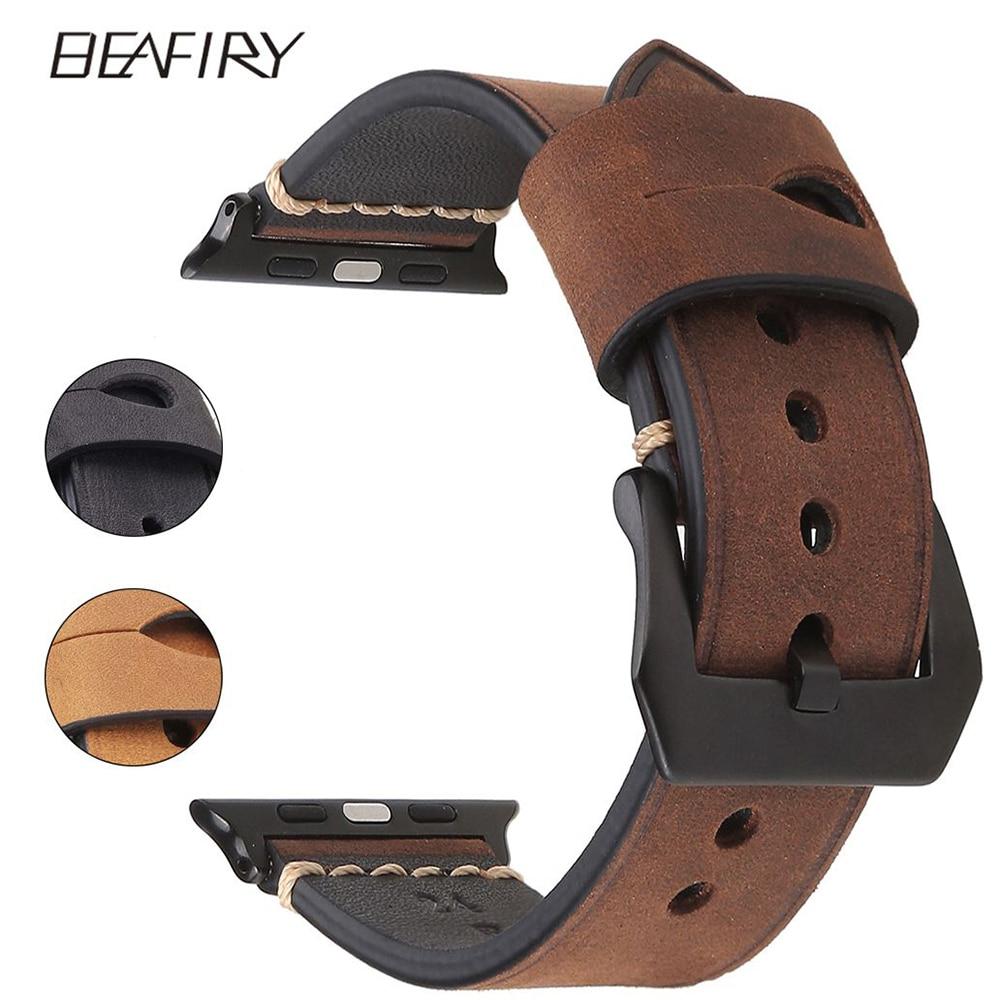 Ремешок для часов BEAFIRY для Apple watch iwatch, 42 мм, 44 мм, натуральная телячья кожа Crazy Horse, темно-коричневый, светло-коричневый, серый
Ремешок для часов BEAFIRY для Apple watch iwatch, 42 мм, 44 мм, натуральная телячья кожа Crazy Horse, темно-коричневый, светло-коричневый, серый