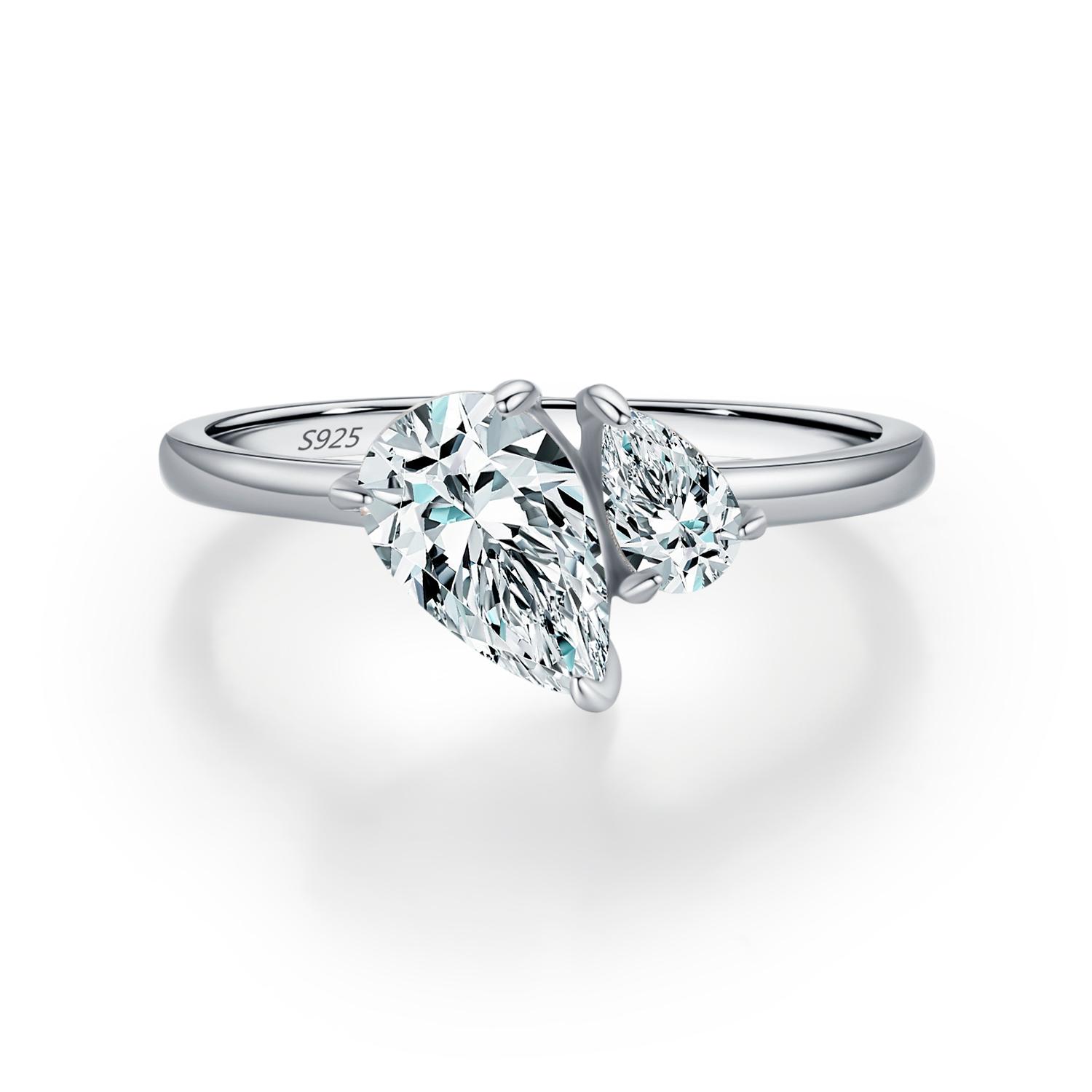 Real 925 Sterling Silver Sparkling Water Drop Interweaving Dazzling Clear Pear CZ Finger Rings For Women Fine Jewelry 9
Real 925 Sterling Silver Sparkling Water Drop Interweaving Dazzling Clear Pear CZ Finger Rings For Women Fine Jewelry 9