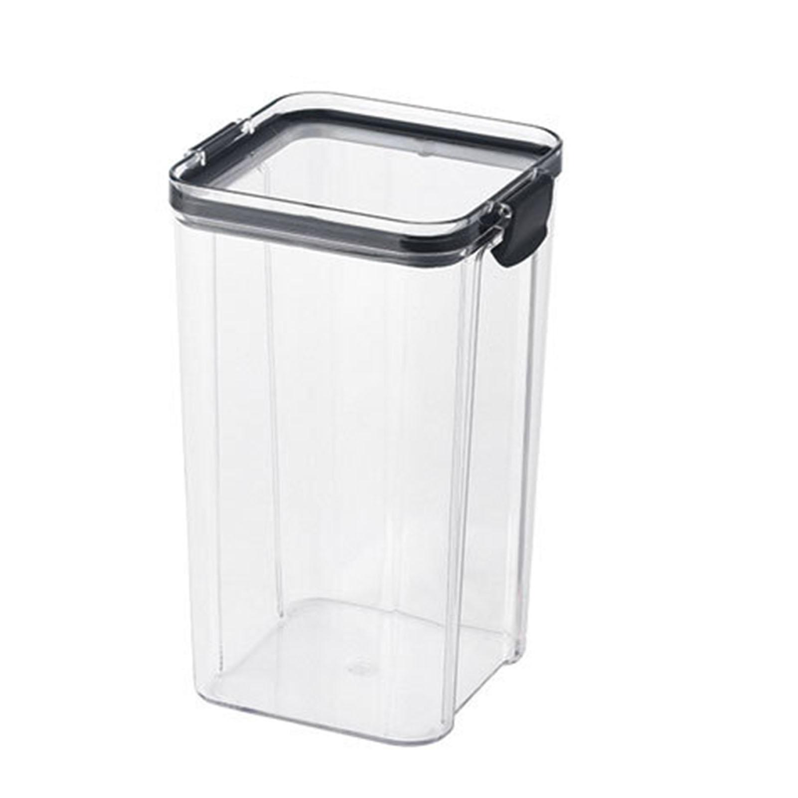 1300ml Dry Food Storage Container with Airtight Clamp Lids Square Transparent Clear Sealed Jar
1300ml Dry Food Storage Container with Airtight Clamp Lids Square Transparent Clear Sealed Jar