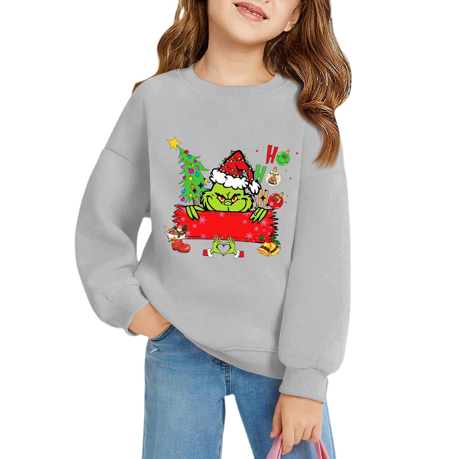 Різдвяні дівчачі пуловери з круглим вирізом для дітей, дитячі топи з принтом 140
Різдвяні дівчачі пуловери з круглим вирізом для дітей, дитячі топи з принтом 140