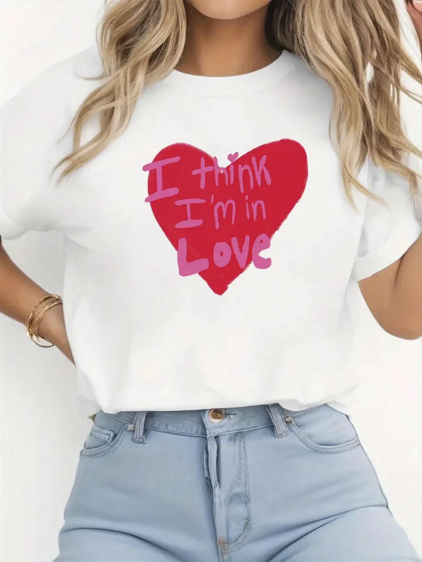 Женская футболка I for THINK Im in Love с принтом сердца Розовый Красный Надпись Love Рукав Харадзюку Рукав Повседневная Эстетичная Одежда S
Женская футболка I for THINK Im in Love с принтом сердца Розовый Красный Надпись Love Рукав Харадзюку Рукав Повседневная Эстетичная Одежда S