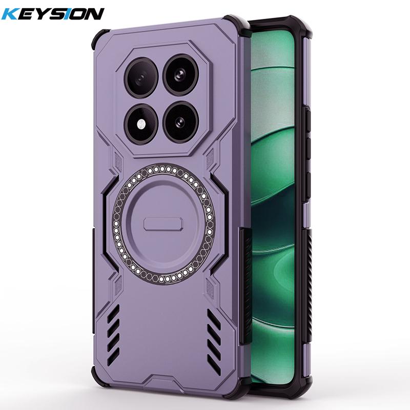 KEYSION Hollow Heat Dissipation Case for Redmi Note 14 Pro 4G 5G 14 Pro+ 5G Magnetic Cooling Shockproof Phone Cover for POCO X7 for POCO X7 фіолетовий
KEYSION Hollow Heat Dissipation Case for Redmi Note 14 Pro 4G 5G 14 Pro+ 5G Magnetic Cooling Shockproof Phone Cover for POCO X7 for POCO X7 фіолетовий