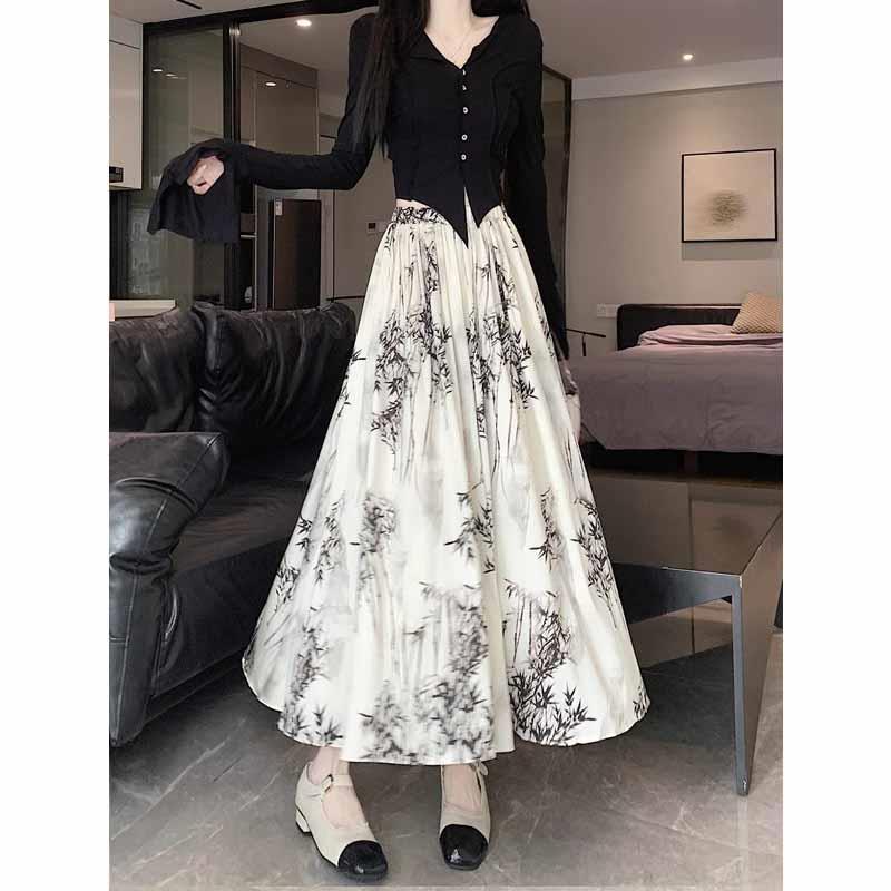 Women s National Style High Waist A-line Midi Skirt - Versatile Spring & Autumn 2025 Print M
Women s National Style High Waist A-line Midi Skirt - Versatile Spring & Autumn 2025 Print M