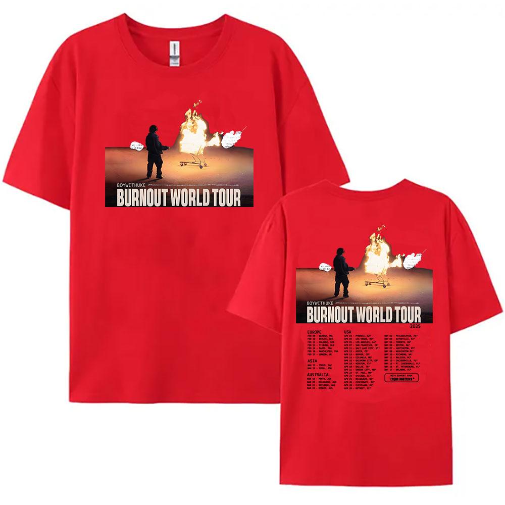 Boywithuke Burnout World Tour 2025 Tshirts Cotton Short Sleeve Summer Tshirt Round Neck WomenUnisex Teeshirt Casual Soft Clothes S
Boywithuke Burnout World Tour 2025 Tshirts Cotton Short Sleeve Summer Tshirt Round Neck WomenUnisex Teeshirt Casual Soft Clothes S