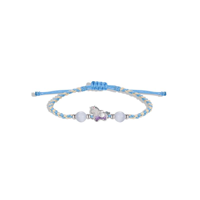 925 Sterling Silver Unicorn Cat s Eye Bead Bracelet - Handmade Woven Design for Women Sterling Silver 925
925 Sterling Silver Unicorn Cat s Eye Bead Bracelet - Handmade Woven Design for Women Sterling Silver 925