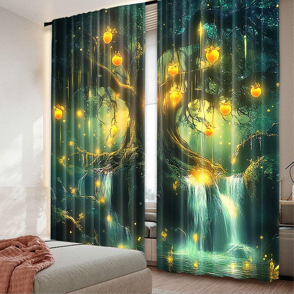 Forest Fairy Tales Curtain Lanterns Suitable Living Room Bedroom Multiple Set Of 2 Made Polyester Washable Ready W100*H70(CM)-Hooks&2PCS
Forest Fairy Tales Curtain Lanterns Suitable Living Room Bedroom Multiple Set Of 2 Made Polyester Washable Ready W100*H70(CM)-Hooks&2PCS