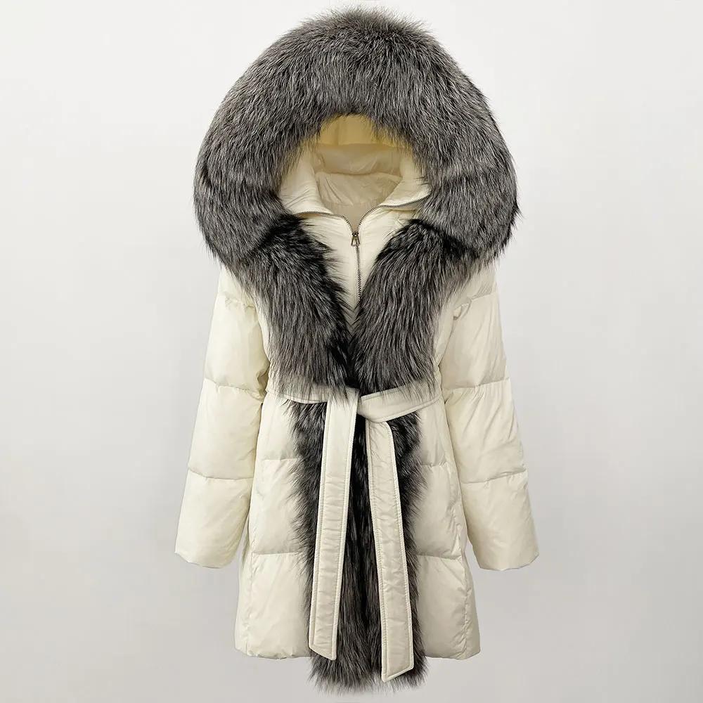 OFTBUY 2024 зимняя куртка женская с натуральным воротником из натурального меха лисы и капюшоном, пуховое пальто из белой утки, толстая теплая уличная повседневная верхняя одежда L
OFTBUY 2024 зимняя куртка женская с натуральным воротником из натурального меха лисы и капюшоном, пуховое пальто из белой утки, толстая теплая уличная повседневная верхняя одежда L