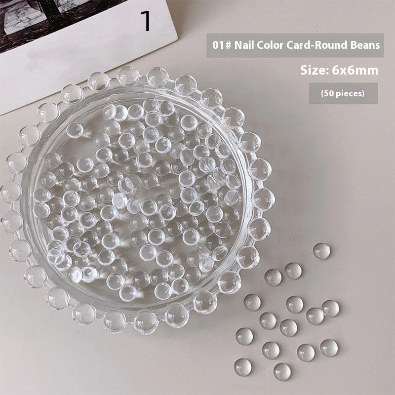 Mini Glass Nail Color Card Manicure Bean 3D Round Bead Transparent Glue Plate High-Quality Nail Polish Manicure Tool
Mini Glass Nail Color Card Manicure Bean 3D Round Bead Transparent Glue Plate High-Quality Nail Polish Manicure Tool