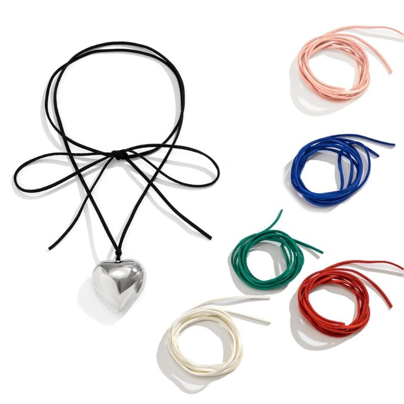6pcs Simple Heart Pendant Necklace Adjustable Collar Necklaces Clavicle Chain Knotted Bowknot Choker Necklace Jewelry
6pcs Simple Heart Pendant Necklace Adjustable Collar Necklaces Clavicle Chain Knotted Bowknot Choker Necklace Jewelry