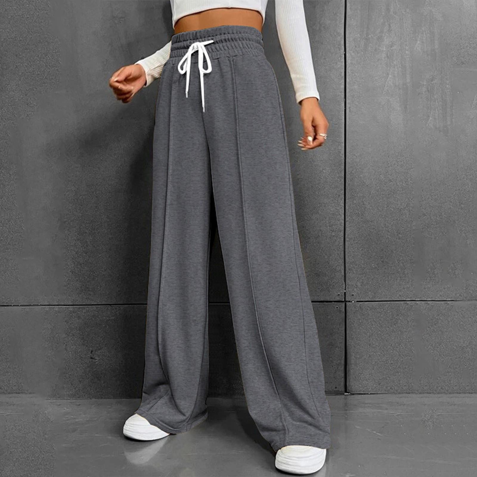 Женские модные однотонные универсальные повседневные брюки с карманами, свободные спортивные брюки с высокой талией и широкими штанинами на шнурке XL
Женские модные однотонные универсальные повседневные брюки с карманами, свободные спортивные брюки с высокой талией и широкими штанинами на шнурке XL