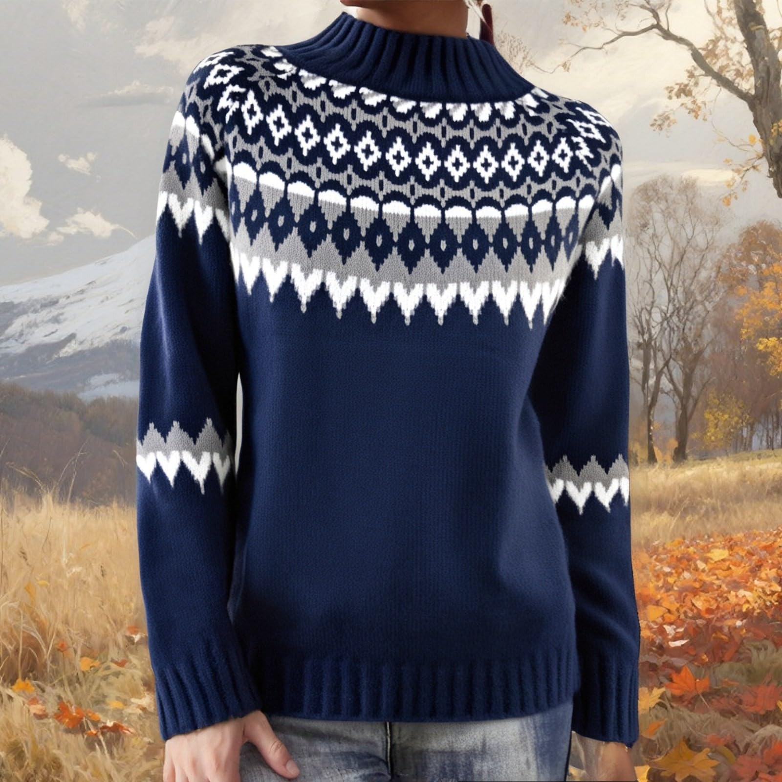 Женский модный свитер, круглый вырез, свободный пуловер, трикотажный свитер с длинными рукавами XL тёмно-синий
Женский модный свитер, круглый вырез, свободный пуловер, трикотажный свитер с длинными рукавами XL тёмно-синий